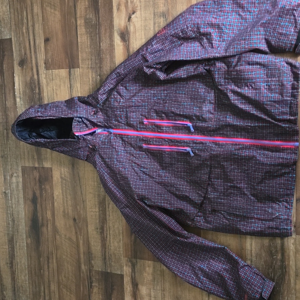 Burton Ak 2L Stagger jacket men x large purple full GORE TEX snowboard ski outdo